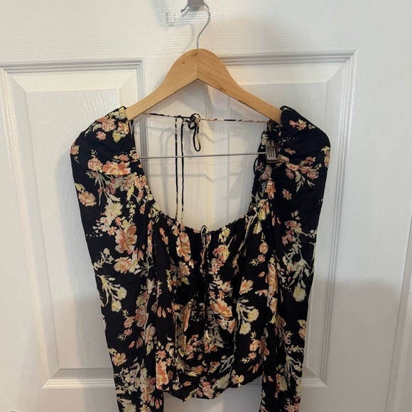 Free People Tops - Free People Hilary Printed Top, boho, floral, X-large